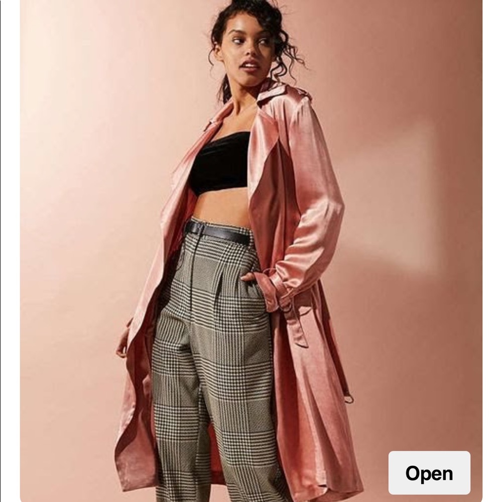Jovonna London “Clarita” Pink Trench Coat